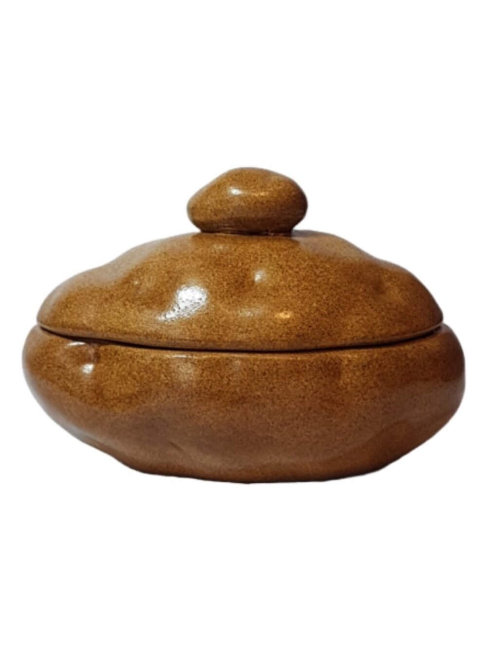 Vintage 70s 80s Ceramic Baked Potato Serving Dish with Lid Retro Kitchen Server